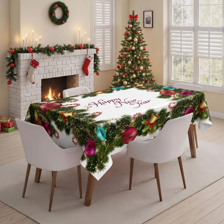 Hermia Concept 'Xmas 21' Tischdecke, Mehrfarbig, 160 x 220 cm – Bild 1