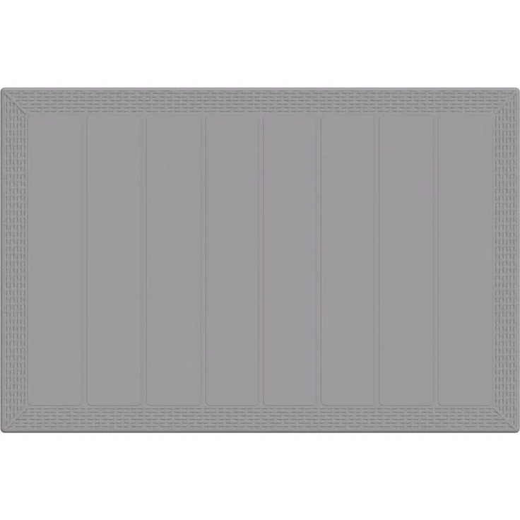 vidaXL Gartentisch Hellgrau 150 x 100 x 73 cm Poly-Rattan 871687 – Bild 7