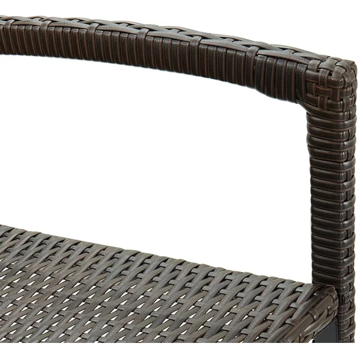 vidaXL Barhocker 2 Stk. Braun Poly Rattan 362580 – Bild 7