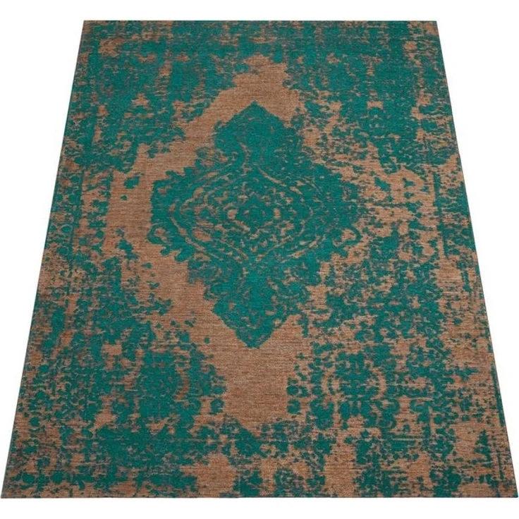 Paco Home Teppich Mariba 200, rechteckig, Höhe: 13 mm, Kurzflor, meliert, Orient-Optik, Hoch-Tief Effekt, Wohnzimmer – Bild 4