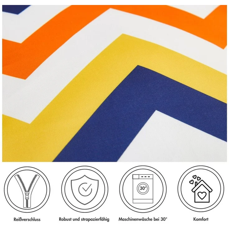 Andiamo Dekokissen Helia, Kissenhülle mit Füllung, Sofakissen, modernes Design, eckig, 40x40, Outdoor geeignet – Bild 2