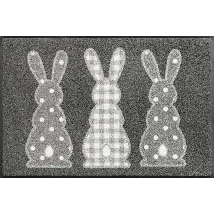 wash+dry by Kleen-Tex Fußmatte Bunny Trio, rechteckig, Höhe: 7 mm