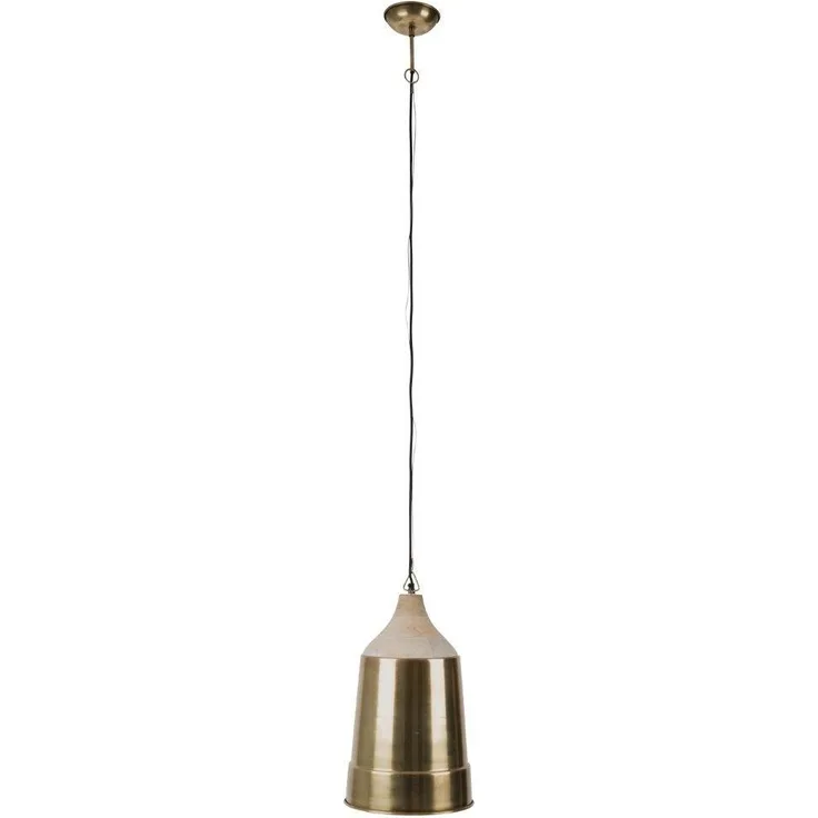 Pendelleuchte Wood Top Messing von DutchBone