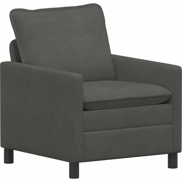 vidaXL Sofa Set 2 pcs Dunkelgrau Stoff 3417042 – Bild 3