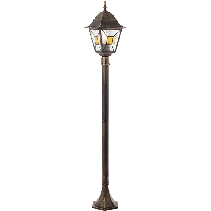 BRILLIANT Janel Außenstandleuchte 120cm schwarz gold | 1x A60, E27, 60W, geeignet für Normallampen (nicht enthalten) – Bild 5