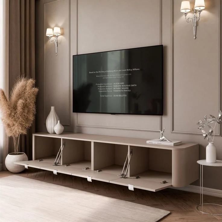 Lookway TV-Schrank CELESTE TV-Hängeschrank mit LED-Beleuchtung (mit LED Beleuchtung) Breite: 200 cm – Bild 4