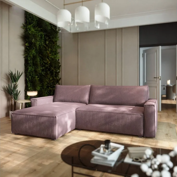 Masseno Ecksofa BESMIR mit Schlaffunktion L-Form, Sofa mit Bettkasten – Bild 5