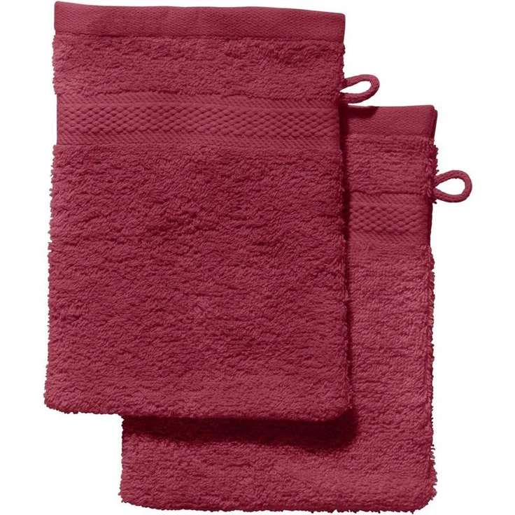 REDBEST Waschhandschuh Waschhandschuh "Chicago" 2er-Pack, Frottier (2-St), Walk-Frottier Uni – Bild 1