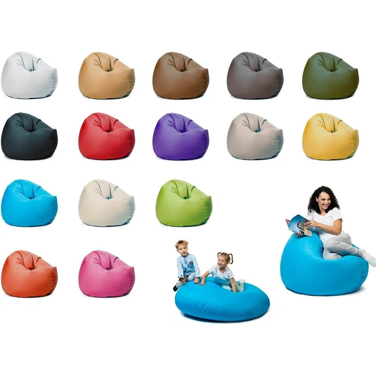 sunnypillow Sitzsack mit Styropor Füllung Outdoor & Indoor für Kinder und Erwachsene – Bild 1