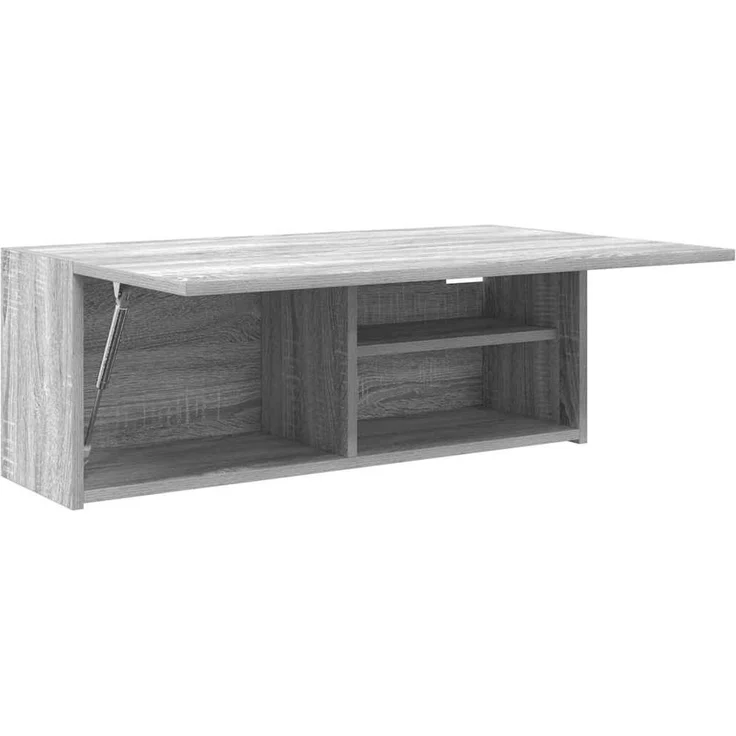 Bad-Wandschrank Grau Sonoma 80 x 25 x 30 cm Holzwerkstoff – Bild 5