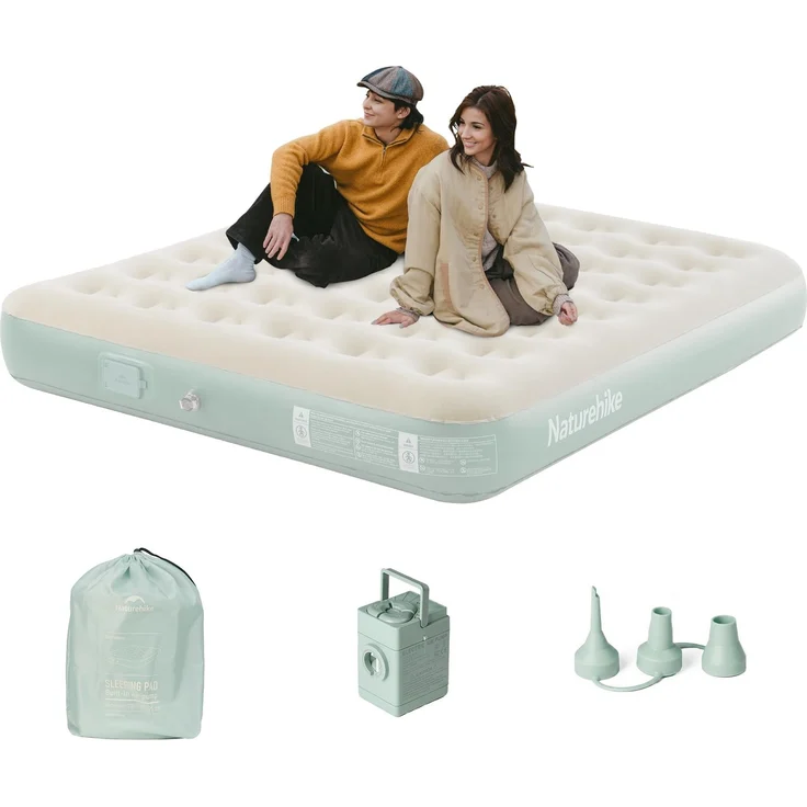 Naturehike Chenjing Luftmatratze Geeignet für den Heimgebrauch und Camping (Grün - 2 Personen)