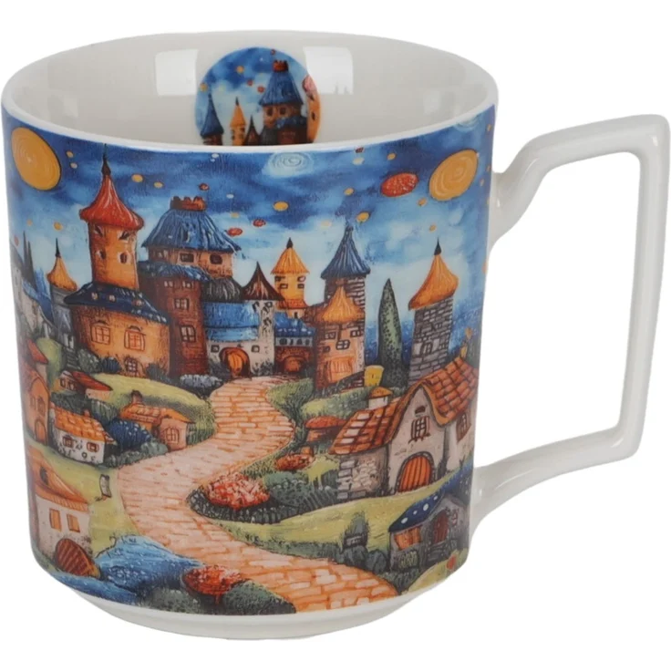 DUO Becher 450 ml MODERN SLEEPY KINGDOM New Bone China Porzellan – Bild 2