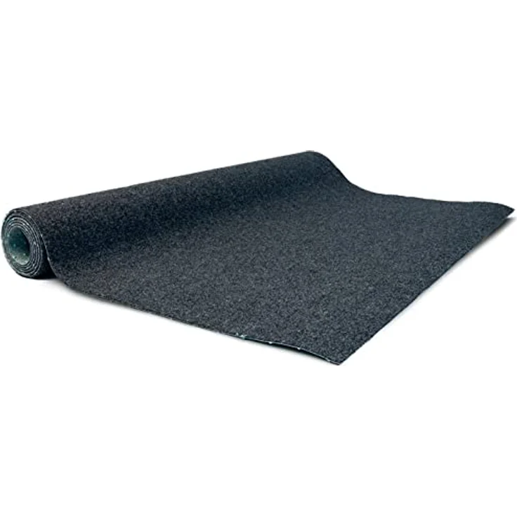 Floordirekt Kunstrasen Outdoor Teppich Farbwunder Pro - Balkonteppich - Rasenteppich für Terrasse, Balkon und Freizeit - leicht zu verlegen (67 x 400 cm, Schwarz) – Bild 4
