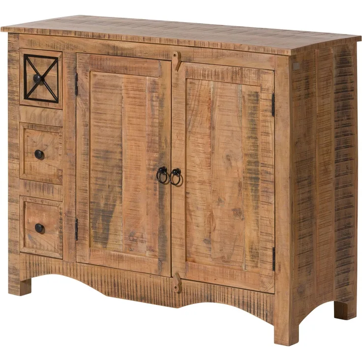 Kommode Akazie 110x40x85 natur versiegelt NATURE OF SPIRIT #217