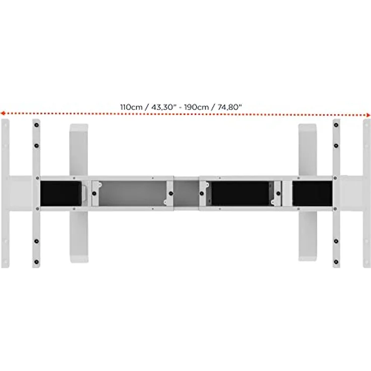 celexon elektrisch höhenverstellbarer Schreibtisch Professional eAdjust-58123 - weiß – Bild 6