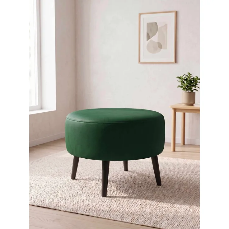 Hanah Home 'Az-Ovl-02-Syh - Green' Pouffe, Grün, 60 x 42 x 60 cm