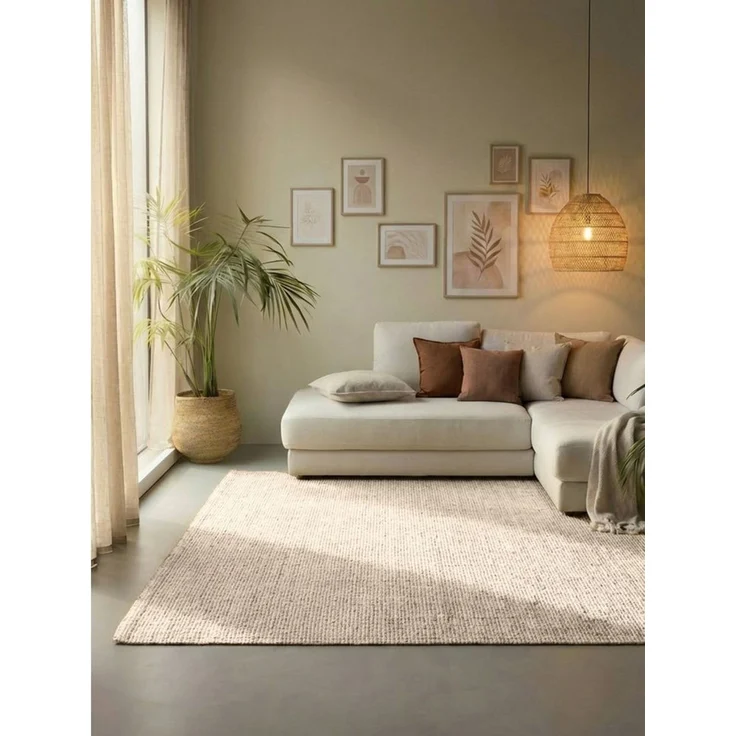 HANSE Home Teppich Jaipur Juteteppich, als Läufer und in Rund, rechteckig, Höhe: 10 mm, 100% Naturfaser, Wohnzimmer, Esszimmer, Schlafzimmer, GRS – Bild 1