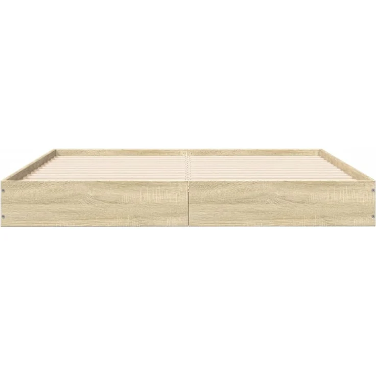 vidaXL Bettgestell ohne Matratze Sonoma-Eiche 120x190 cm Holzwerkstoff 842051 – Bild 9