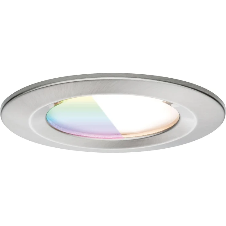 Paulmann 92450 LED Einbauleuchte Nova Coin 3er-Set Zigbee RGBW Eisen gebürstet IP44 – Bild 13