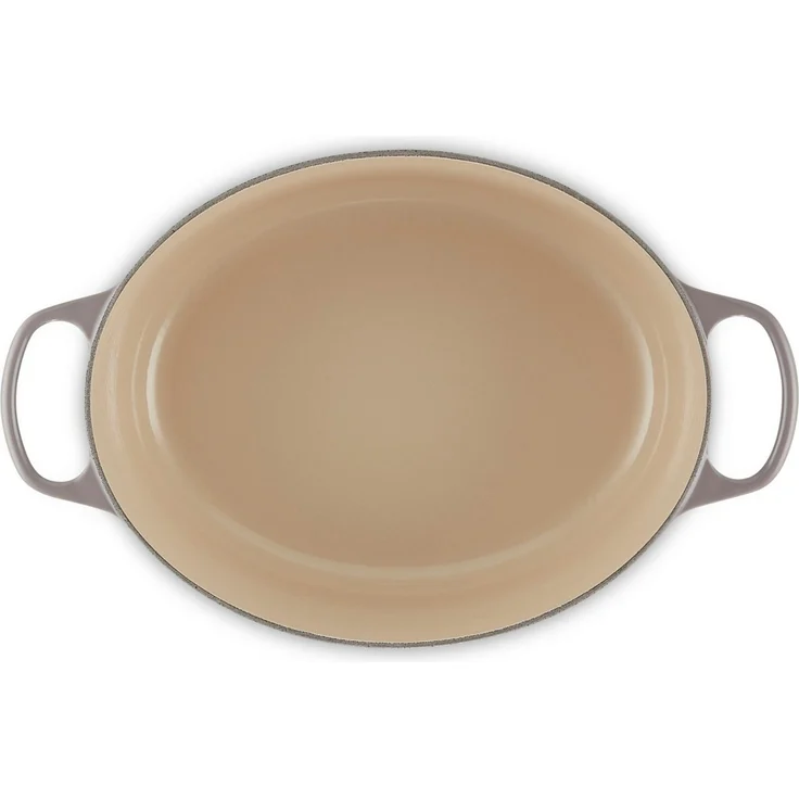 LE CREUSET Bräter Bräter Signature oval flint 33cm, Emailliertes Gusseisen – Bild 3