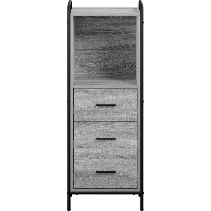 vidaXL Badezimmerschrank Sonoma-Grau 40 x 36 x 109,5 cm Holzwerkstoff 8014049 – Bild 4