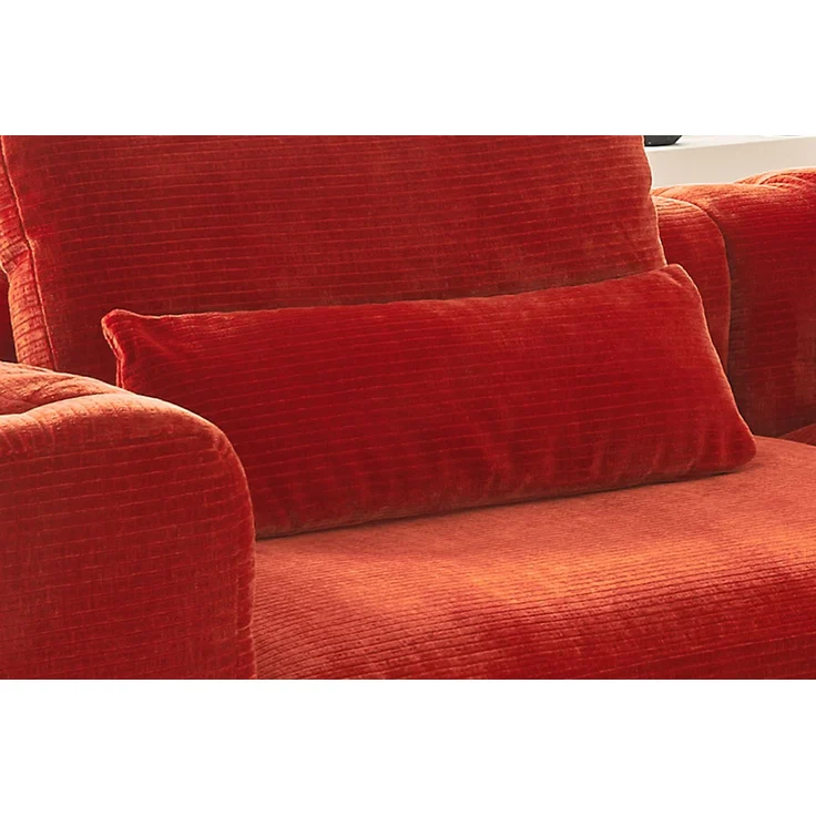KAWOLA Nierenkissen SEPHI groß Cord Vintage rot 37 x 19 x 92 cm – Bild 2