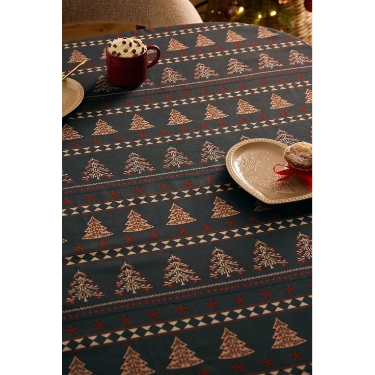 Next Tischdecke Abwischbare Tischdecke Weihnachten Norwegermuster (1-tlg) – Bild 2
