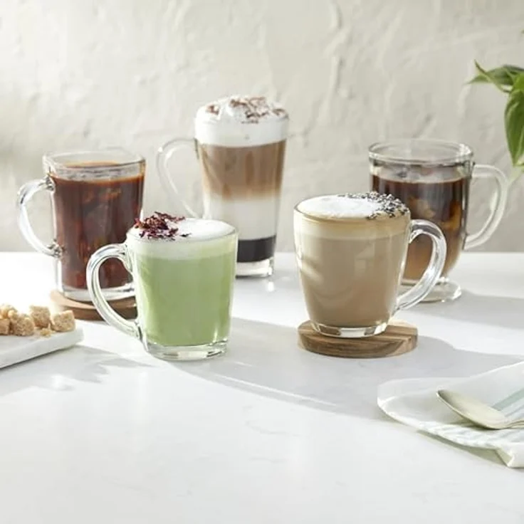 LIBBEY Gläser-Set Tasse -TAPERED-, 458 ml, Ø 10 cm, H: 10,5 cm, 6er Set, 6-tlg, Glas, hochwertig verarbeitet, im modernen Design – Bild 2
