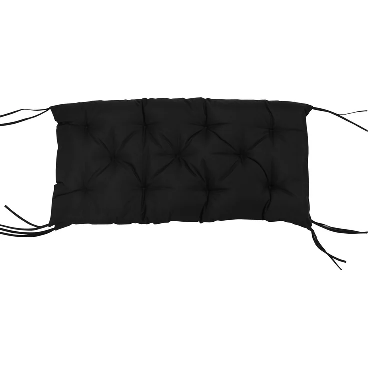 Outsunny Bankauflage, Polyester, Schaumstoff, Schwarz, 98L x 100B x 8T cm – Bild 8
