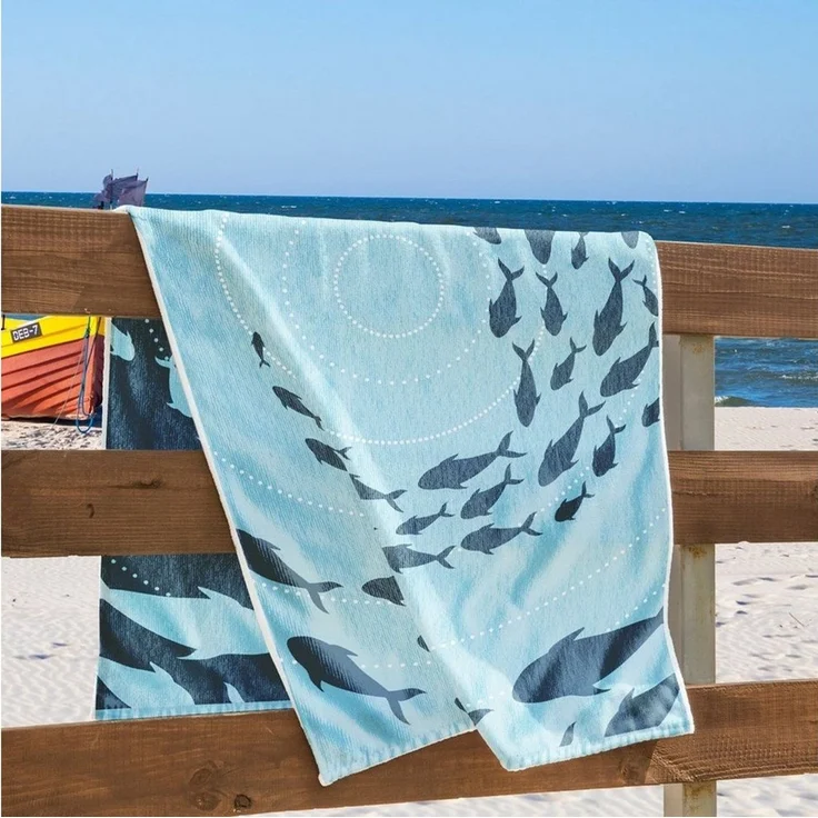 DecoKing Strandtücher Badetuch Handtuch Strandtuch XXL Badehandtuch Baumwolle, (1-St), Wendetuch – Bild 4