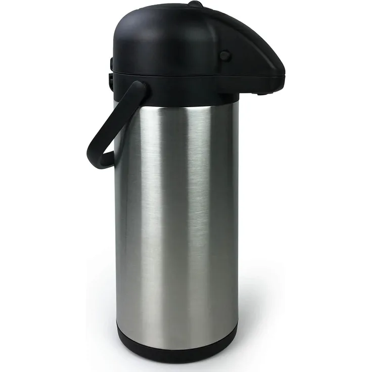Edelstahl Airport Pumpkanne Thermoskanne Fassungsvermögen 3 Liter