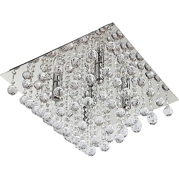 Lindby Deckenleuchten Annica, Metall, Transparent IP20, 5 x 40 W