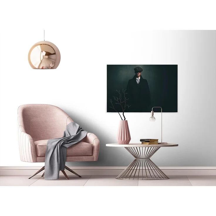 Leinwandbild Mann Grün Schwarz 90x60 DD120415 Keilrahmen Wandbild Leinwand – Bild 6