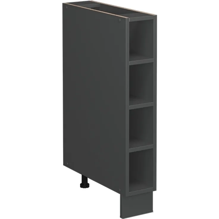 Küchenregal Fame-Line Anthrazit 15 cm ohne Arbeitsplatte Vicco