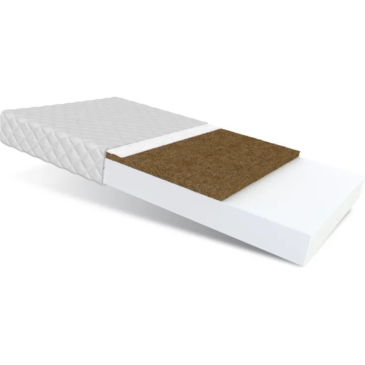 Matratze 60x120 cm Kaltschaum CALM Dumbo Kokos Klimafaser Polyurethanschaum H3 H4 10 cm