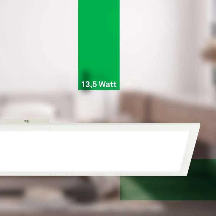 Briloner LED Panel Simple A 13,5W 100x25 cm weiß neutralweiß – Bild 2