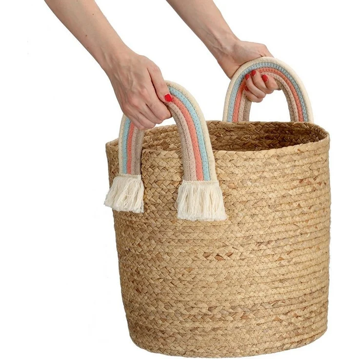Aufbewahrungskorb Rainbow - naturfarben - Ø 35cm – Bild 3