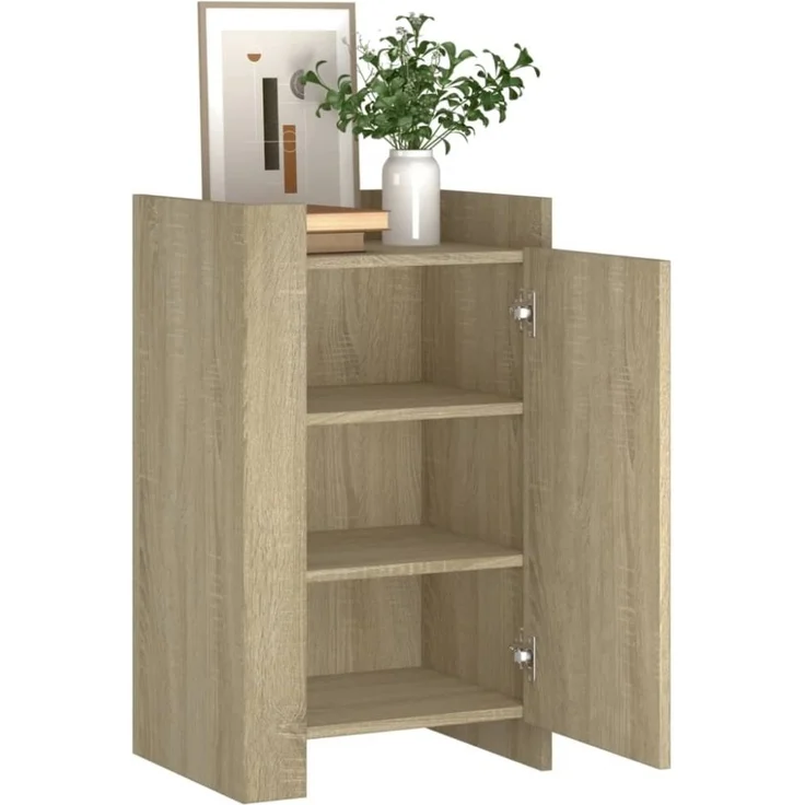 vidaXL Sideboard Sonoma-Eiche 45x35x75 cm Holzwerkstoff 848397 – Bild 5