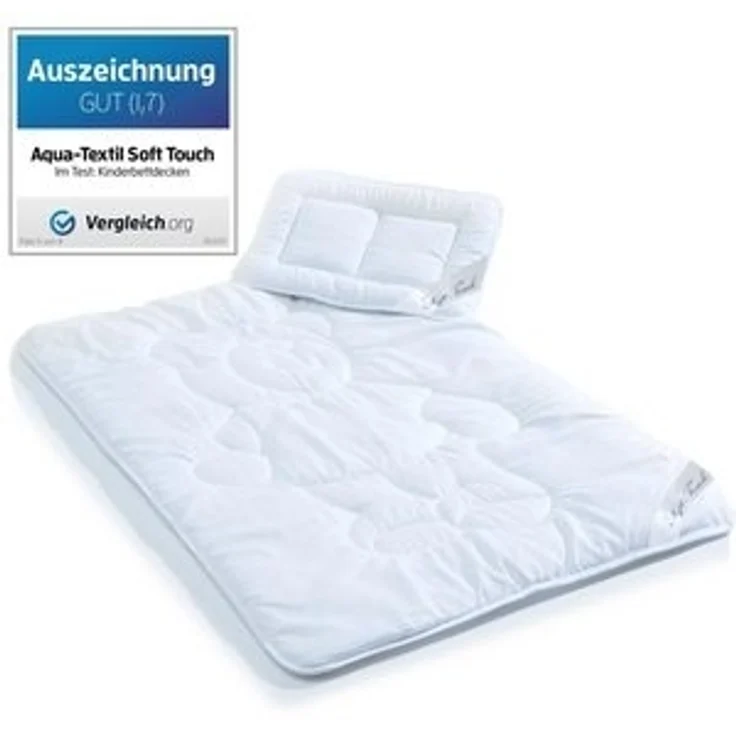 aqua-textil Bettdecke, Kopfkissen + Topper Soft Touch Mikrofaser Kids Kinder Steppdecke Set 100x135cm + 40x60cm – Bild 6