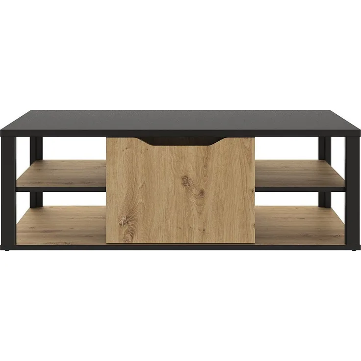 CaliCosy 'BUXTON' Couchtisch BUXTON mit zentralem Stauraum - Eiche