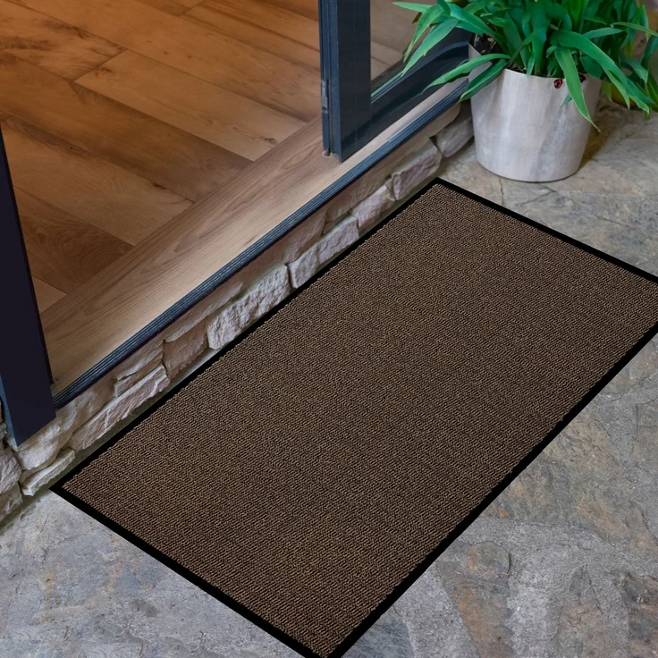 Furni24 Fußmatte - Braun-Schwarz, 90 x 150 cm – Bild 3