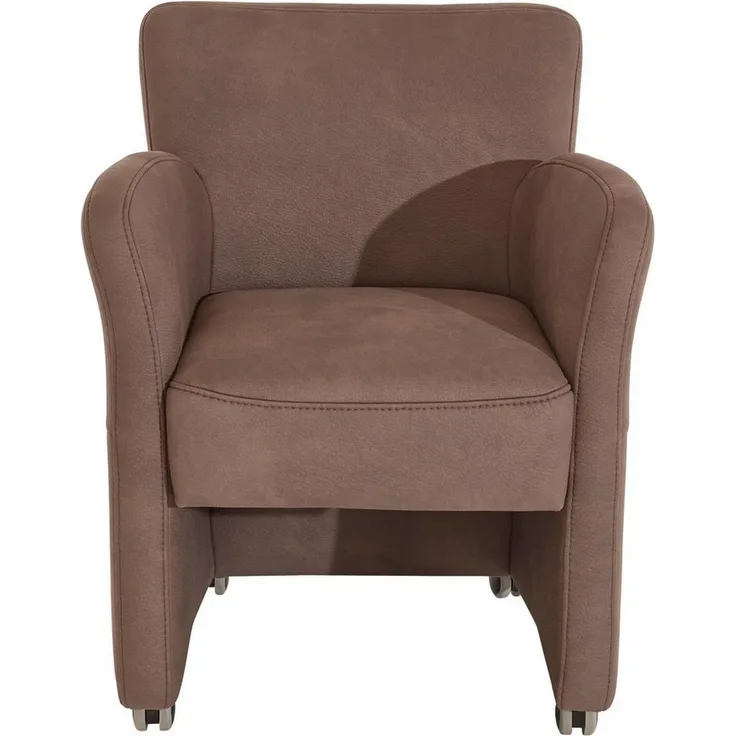 exxpo - sofa fashion Sessel Intenso, Loungesessel, modern, wahlweise in Leder oder Textil, hohe Bodenfreiheit, frei im Raum stellbar, hoher Sitzkomfort