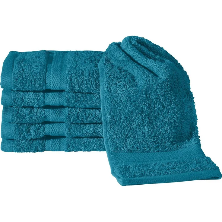 REDBEST Gästehandtuch Gästetuch "Chicago" 6er-Pack, Frottier (6-St), Walk-Frottier Uni