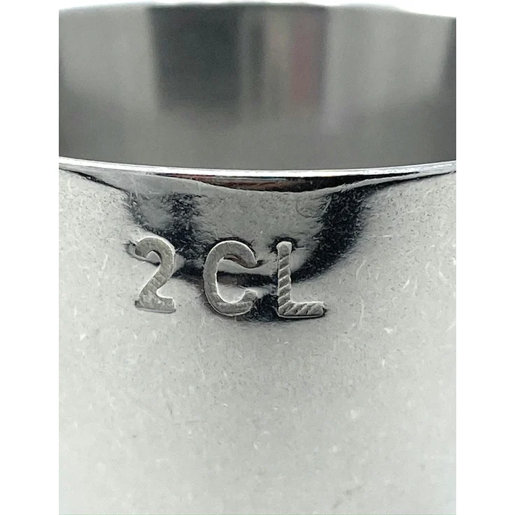 Jigger 2cl 4cl Doppelmessbecher 971 Messbecher Cocktail 20 ml 40 ml Edelstahl Barmaß Dosierer Alkohol Zertifikat Bar – Bild 3