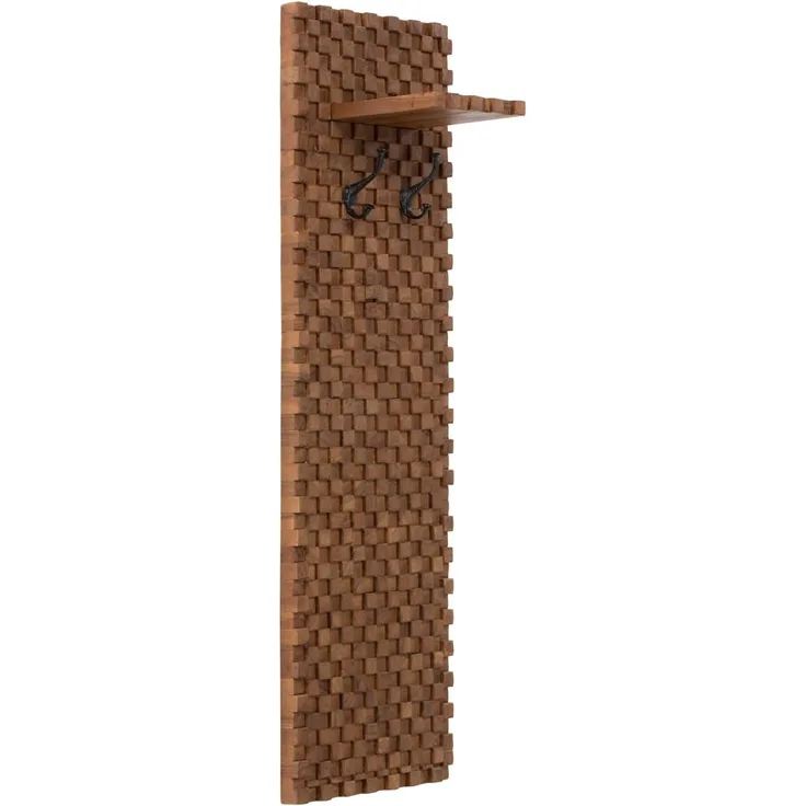 Garderobe Wandpaneel Abadi – Hochwertige Flurgarderobe aus Mango- & Akazienholz | massiv
