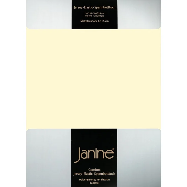 Janine Spannbettlaken Spannbetttuch Elastic Jersey, Baumwollmischung – Bild 3