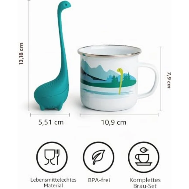 OTOTO Cup of Nessie Tasse mit Tee-Ei – Bild 3