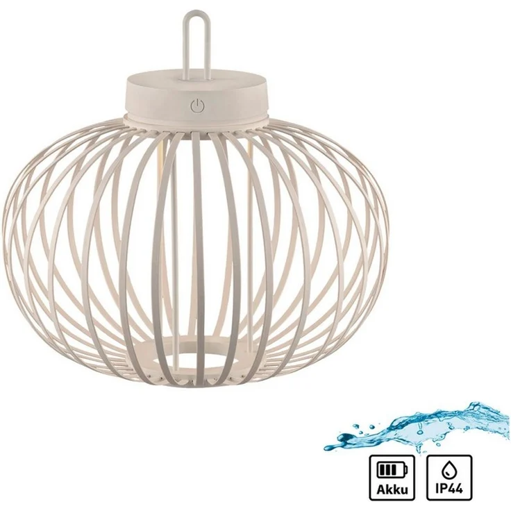 JUST LIGHT Pendelleuchte AKUBA, Dimmfunktion, LED fest integriert, Warmweiß, Akkuleuchte – Bild 1