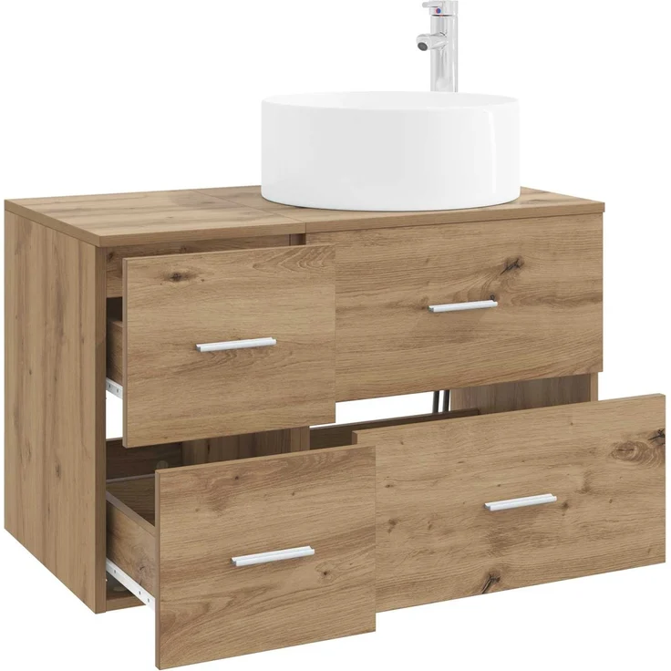 vidaXL Badezimmerschrank-Set 2 stk. Artisan-Eiche 79,5 x 44,5 x 80 cm 3404015 – Bild 3