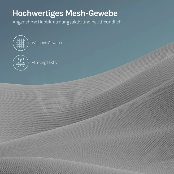 WOLTU Gaming Stuhl mit Massagefunktion, Computerstuhl mit Taschenfederkissen, Gamer Sessel ergonomisch, Drehstuhl mit Kopfkissen, Lendenkissen, Fußstütze, 150 kg, Netzstoff, Grau + Gelb, GS08gr – Bild 7